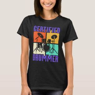 Camiseta Batería Heavy Metal Punk Rock & Roll Baterista Cer