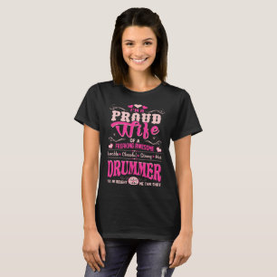 Camiseta Batería orgulloso de la esposa comprado esta