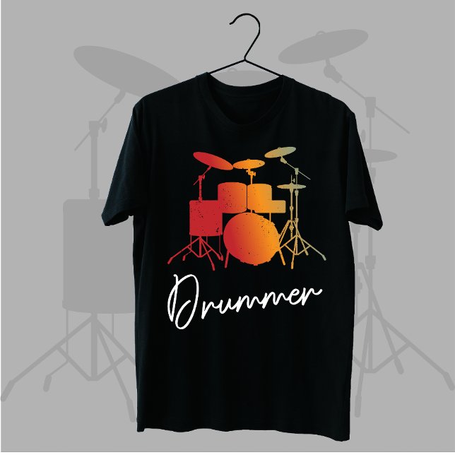 Camiseta Batería Regalo de tambores de instrumentos musical (Subido por el creador)