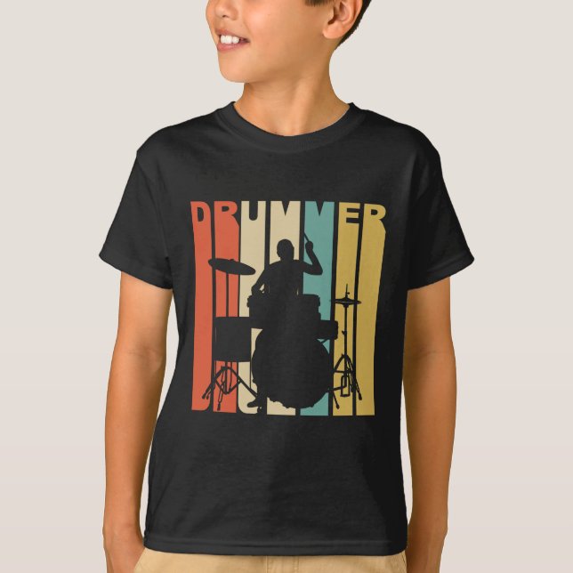 Camiseta Batería retro (Anverso)
