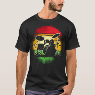 Camiseta Batería Retro Vintage Baterista Banda Conjunto de 