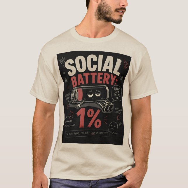 Camiseta Batería Social: 1%  (Anverso)