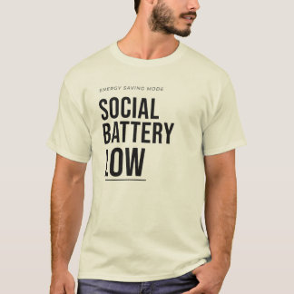 Camiseta Batería Social Baja Tipografía Divertida para Intr