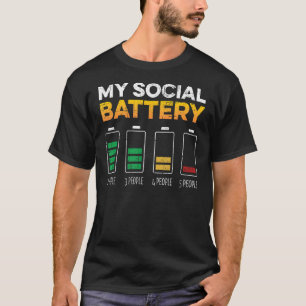 Camiseta Batería social introvertida anti social introverti