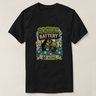 Camiseta Batería Social Vete a Casa Personalizada Divertida