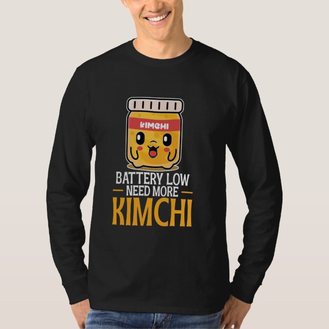 Camiseta Batería surcoreana de cocina baja necesita más Kim (Anverso)