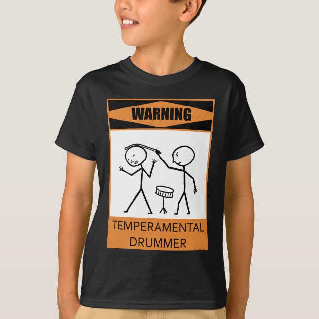 Camiseta Batería temperamental amonestador (Anverso)