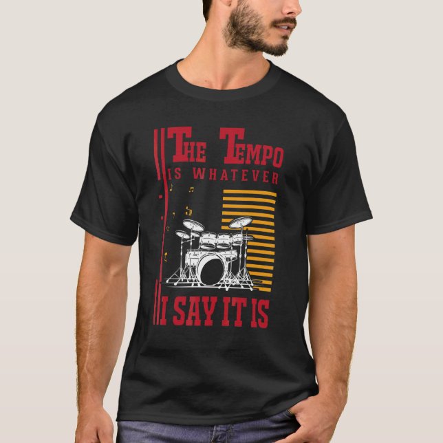 Camiseta Batería Tempo Baterista (Anverso)