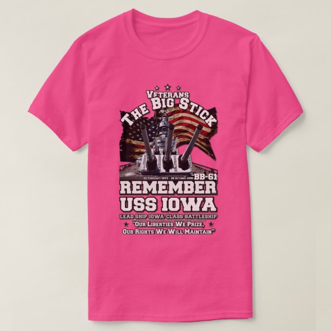 Camiseta Batería USS IOWA BB61 (Diseño del anverso)