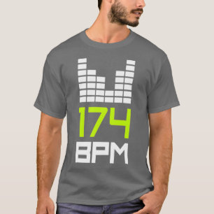 Camiseta Batería y Bass 174 BPM DnB Music Liquid Jungle