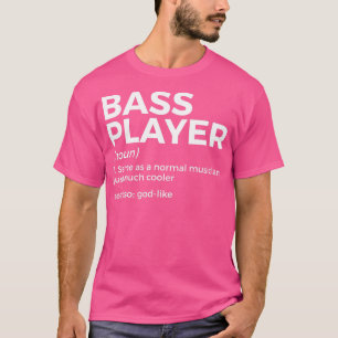 Camiseta Baterías De Definición De Bass Player Para Músicos