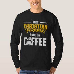 Camiseta Baterista Cristiano Iglesia Alabanza Tocador de Ba