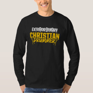 Camiseta Baterista Cristiano Iglesia Alabanza Tocador de Ba