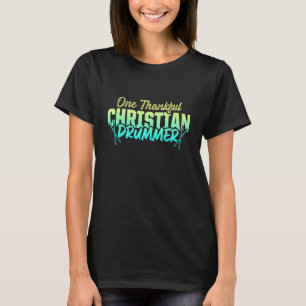 Camiseta Baterista Cristiano Iglesia Alabanza Tocador de Ta