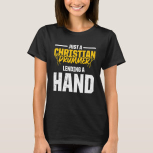 Camiseta Baterista Cristiano Iglesia Alabanza Tocador de Ta