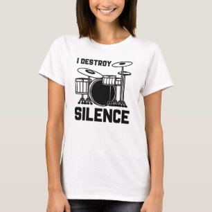 Camiseta Baterista I Destruyo Silencio