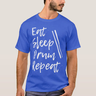 Camiseta Baterista Joven Frase Divertida Palillos de Tambor