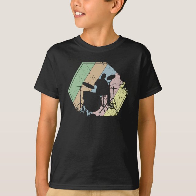 Camiseta Baterista Retro (Anverso)