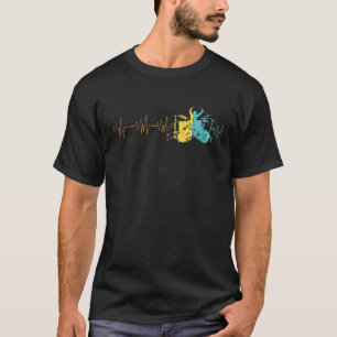 Camiseta Baterista Retro Vintage Latido Para Bateristas Per