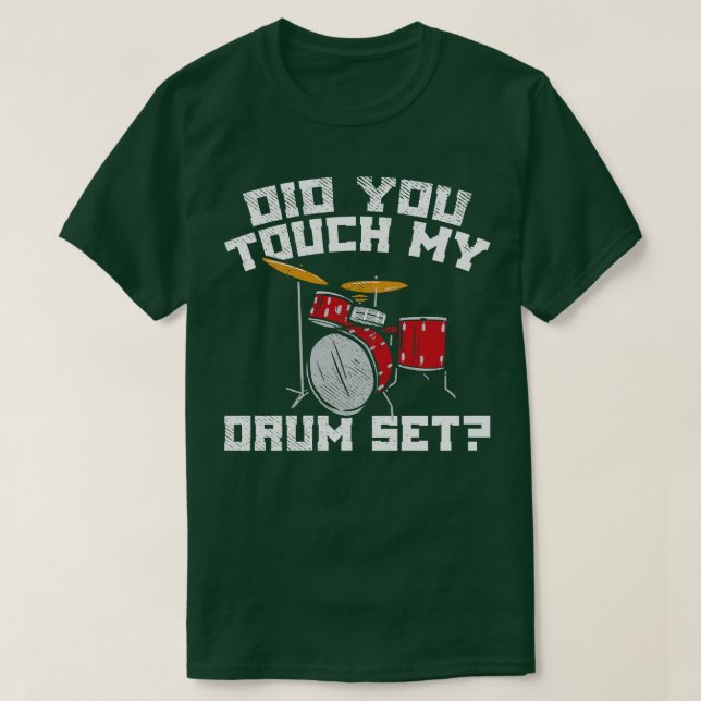 Camiseta Batero Mi juego de tambores 2 (Diseño del anverso)