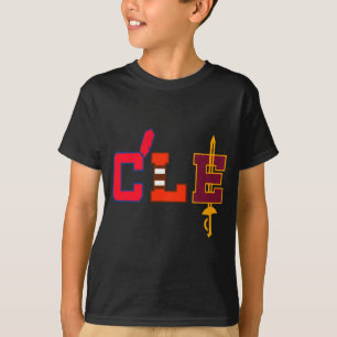 Camiseta Bates de béisbol de Cleveland Arte vintage de Ohio