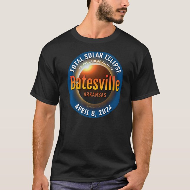 Camiseta Batesville Arkansas AR Eclipse solar total 2024 3 (Anverso)