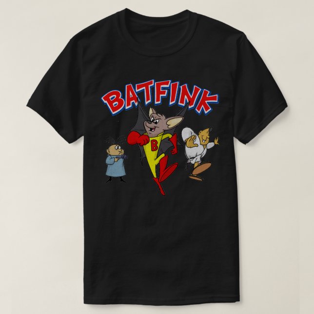 Camiseta Batfink de regalo lindo el Personalizado de superh (Diseño del anverso)