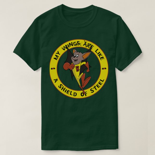 Camiseta Batfink Mis alas son como un escudo de acero (Diseño del anverso)