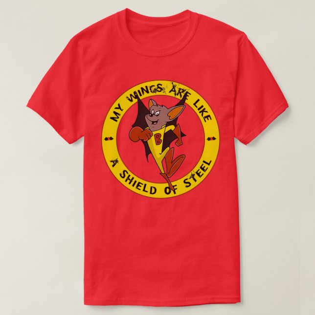 Camiseta Batfink Mis alas son como un escudo de Sl (Diseño del anverso)