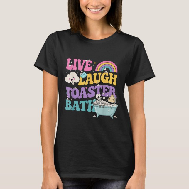 Camiseta Bath divertida Skeleton Meme Dark H (Anverso)