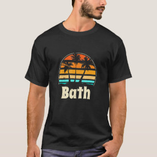 Camiseta Bath Maine Beach Me Beach Bum Us Cities Hol De Ver