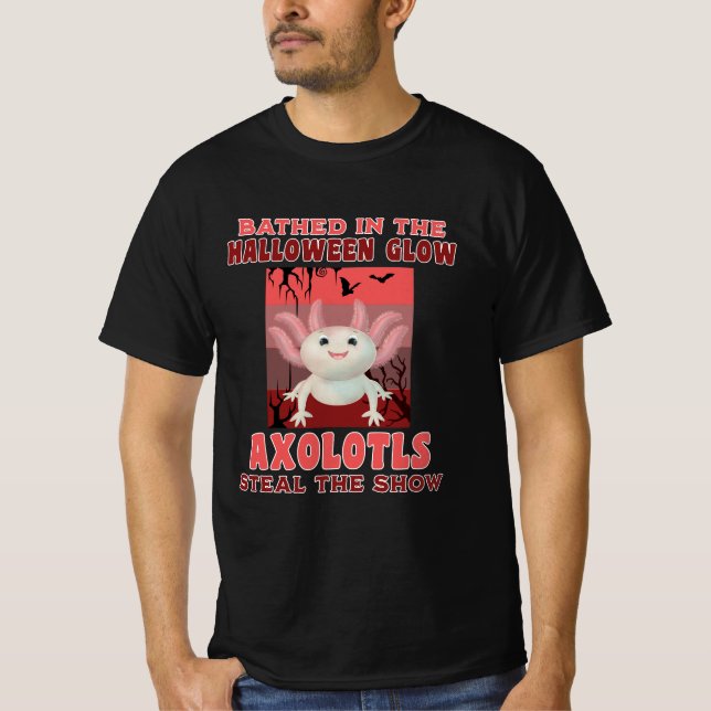 Camiseta Bathed In The Halloween Glow Axolotls Roban...... (Anverso)
