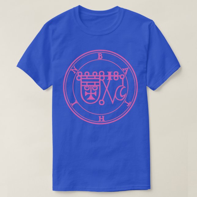 Camiseta Bathin Sigil sabe las virtudes de las hierbas rosa (Diseño del anverso)