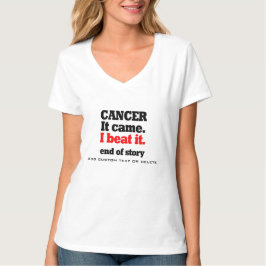 Camiseta Batí la victoria de Cancer.Customizable. El cáncer