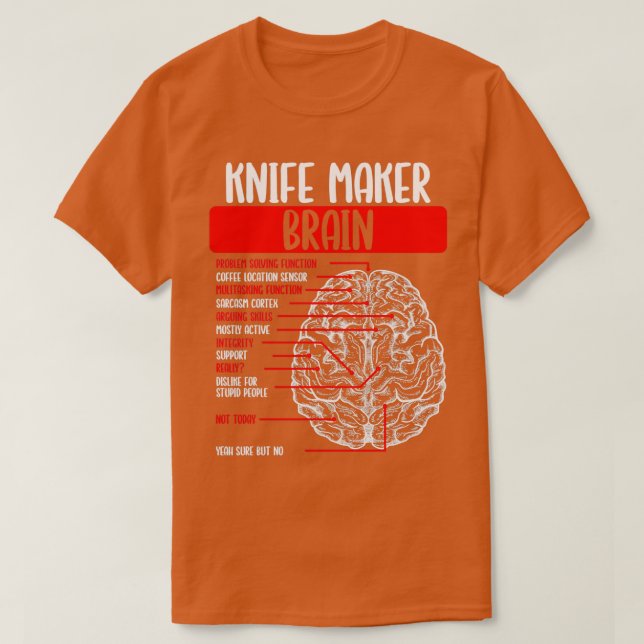 Camiseta Batido Bladesmith Cerebro Forging Knife Maker T (Diseño del anverso)