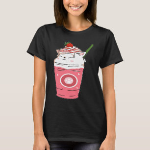 Camiseta Batido de Fresa Kitty Cat