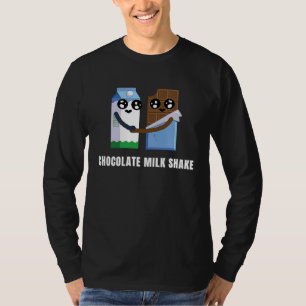 Camiseta Batido de Leche con Chocolate  Comida  Gráfico de 