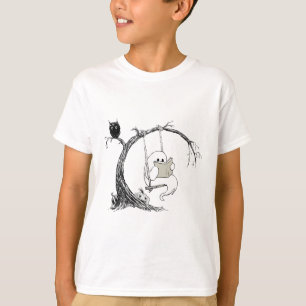 Camiseta Batido fantasma balanceando libro de lectura Hallo