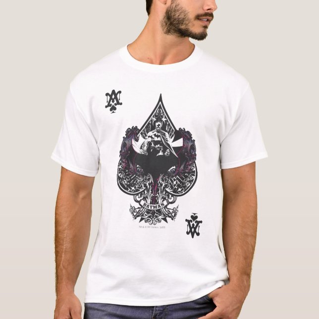 Camiseta Batman Ace de los Espacios Escudo Gótico (Anverso)