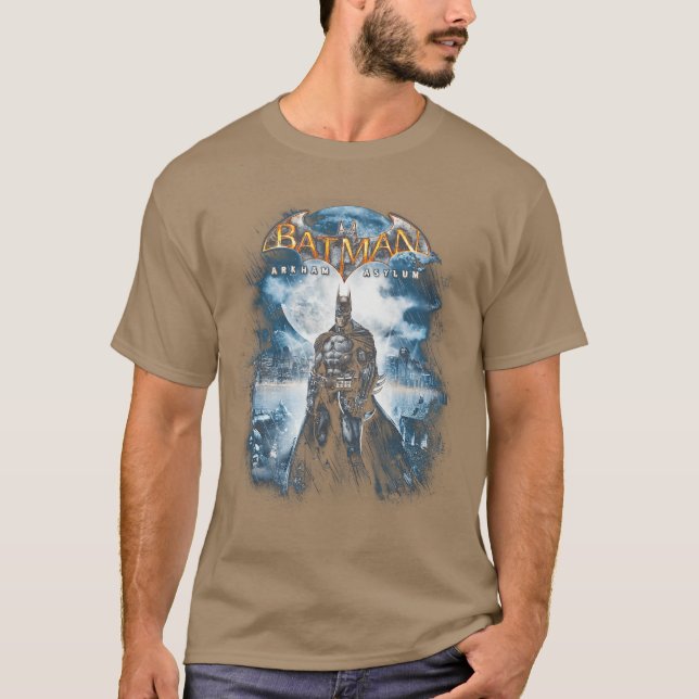 Camiseta Batman Arkham Asylum Game Cover friend (Anverso)
