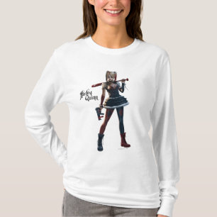 Camiseta Batman Arkham Knight Harley Quinn con murciélago