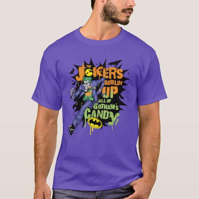 Camiseta Batman | Bromista se desmorona todo el dulce de Go (Anverso)