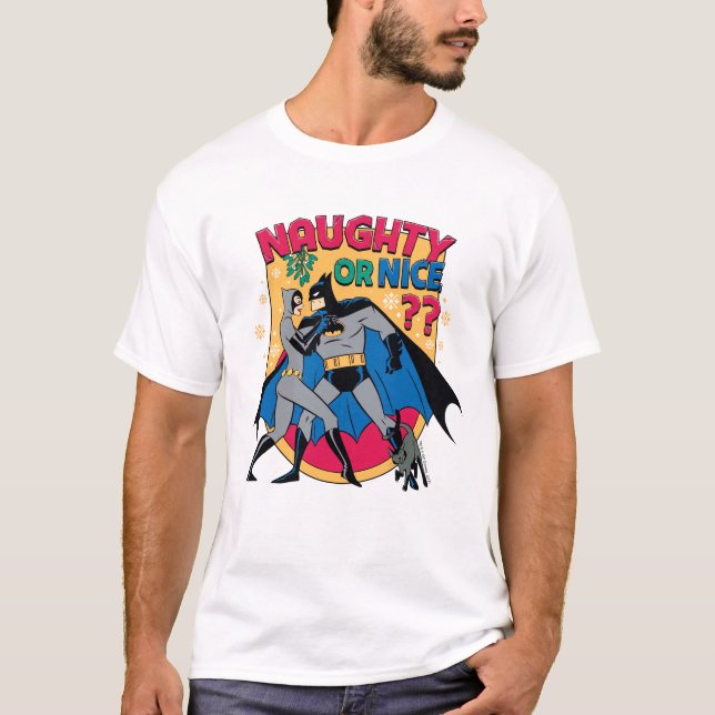 Camiseta Batman | Capataz De Mistletoe Naughe O Niza (Anverso)