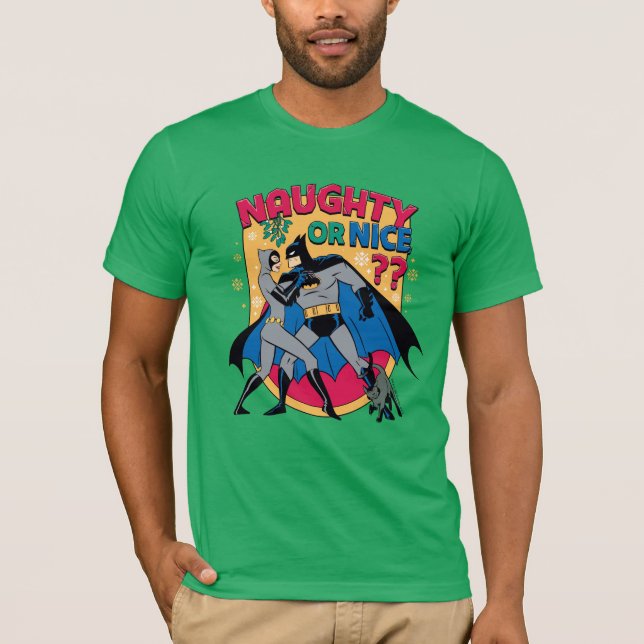 Camiseta Batman | Capataz De Mistletoe Naughe O Niza (Anverso)