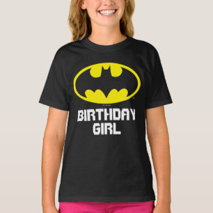 Camiseta Batman   Chica de cumpleaños - Nombre y edad