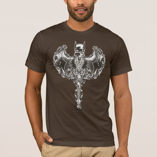 Camiseta Batman Cowl y Escudo de cráneo