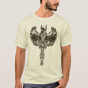 Camiseta Batman Cowl y Escudo de cráneo