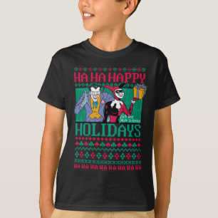 Camiseta Batman Feliz Juker de vacaciones y Harley Quinn