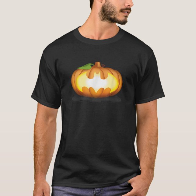 Camiseta Batman Halloween Pumpkin Logo   (Anverso)