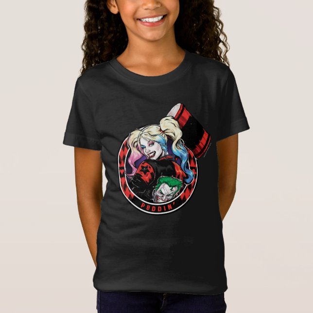 Camiseta Batman | Harley Quinn Winking Con Mallet (Anverso)